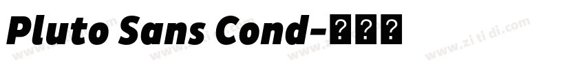 Pluto Sans Cond字体转换